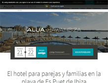 Tablet Screenshot of hotelhawaiiibiza.com